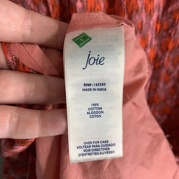 Joie Bondi Tea Rose Tiered Sleeveless Maxi Dress Womens Size XL NWT $248 - Picture 10 of 12